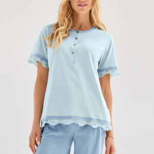 Γυναικεία Πυζάμα-Homewear INFIORE Sophie 652412-Celeste.