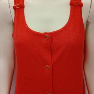 Βαμβακερό πετσετέ Φόρεμα κουμπωτό SCHERZO Homewear 2053,κόκκινο.