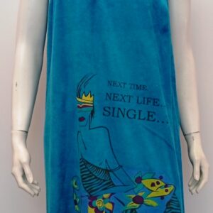 Βαμβακερό Στραπλες Φόρεμα Πετσετέ BILLY’S Fashion 9554,τυρκουάζ.