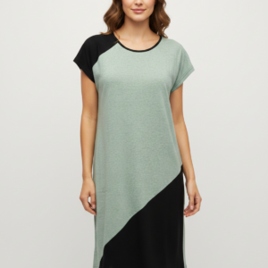 Βαμβακερό Mini Φόρεμα με ζαπονέ μανίκι RO-NI Homewear 705.