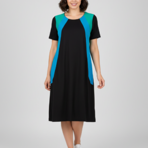 Βαμβακερό Φόρεμα με κοντό μανίκι RO-NI Homewear 1469.