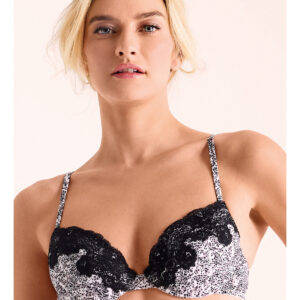 Σουτιέν balconette με μπανέλα και επένδυση,INFIORE 013621,Cup B.