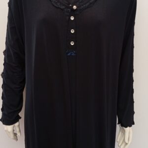 Σετ Ρόμπα-Νυχτικό Damakoupa Homewear 0306/0305,σκούρο μπλε.