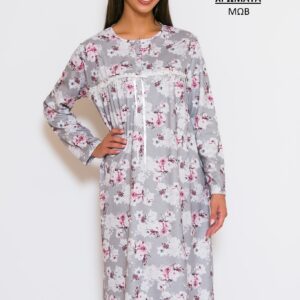 Βαμβακερό Νυχτικό με μακρύ μανίκι SCHERZO Homewear 5581.