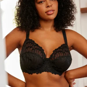 Σουτιέν με μπανέλα,χωρίς επένδυση, SANS COMPLEXE Narcisse 70965,μαύρο.