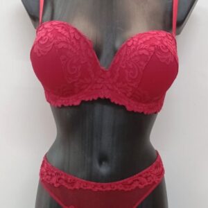 Δαντελένιο Super Push-up σουτιέν IN FIORE Superbeauty 01 5505,κόκκινο