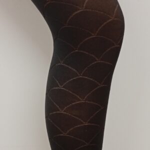 Καλσόν με σχέδιο RAFALE Fashion 121,μαύρο.