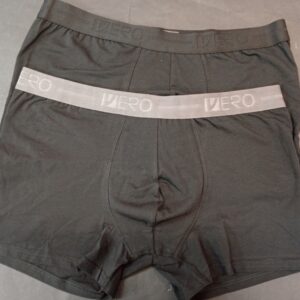 Βαμβακερό Ανδρικό Μπόξερ 2pack VERO ASLANIS 10575,μαύρο-γκρι.