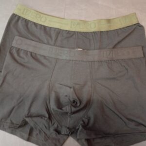 Βαμβακερό Ανδρικό Μπόξερ 2pack VERO ASLANIS 10575,μαύρο-χακί.