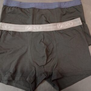 Βαμβακερό Ανδρικό Μπόξερ 2pack VERO ASLANIS 10575,black/navy & black/grey.