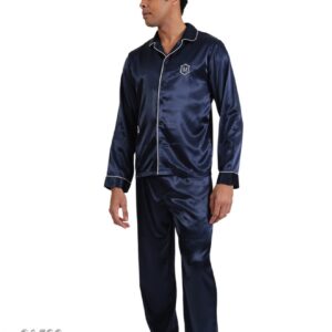 Σατέν Ανδρική Πυζάμα MARIO UOMO Homewear 21590,μπορντώ.