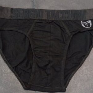 Βαμβακερό Ανδρικό slip SERGIO TACCHINI 21636,μαύρο.