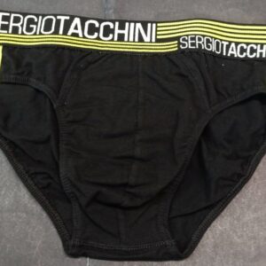 Βαμβακερό Ανδρικό slip SERGIO TACCHINI 19072, μαύρο.