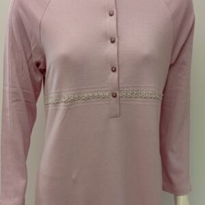 Βαμβακερό Νυχτικό με μακρύ μανίκι LINCLALOR Homewear 91719.