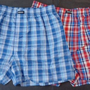 Popline Φαρδύ Ανδρικό Βαμβακερό Boxer MINERVA 23074-27, με άνοιγμα, 2τμχ.