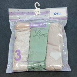 Βαμβακερά Γυναικεία σλιπ ψηλόμεσα 3 τεμαχίων BERRAK 11447.