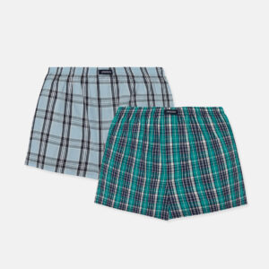 Popline Φαρδύ Ανδρικό Βαμβακερό Boxer MINERVA 23074-66, με άνοιγμα, 2τμχ.