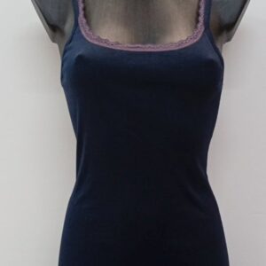 Βαμβακερή Γυναικεία Φανέλα με δαντέλα ANTONELLA Lingerie 62606.