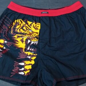 Popline Φαρδύ Ανδρικό Βαμβακερό Boxer MINERVA , με άνοιγμα, 1τμχ,Tiger.