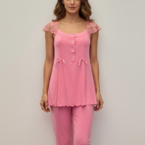 Βαμβακερό Homewear με κάπρι παντελόνι SCHERZO Homewear 2793.