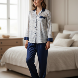 Σατέν Γυναικεία Πυζάμα DYNASTY Homewear 4512, φλοράλ.