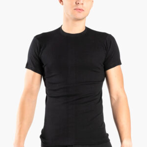 Βαμβακερή Ανδρική Φανέλα με κλειστή λαιμουδιά 100% Cotton Μαύρο, ΑΑ-Underwear 053.