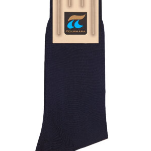 Βαμβακερή Ανδρική Κάλτσα POURNARA Socks 101,σκούρο μπλε.