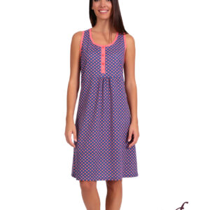 Βαμβακερό Νυχτικό με φαρδιά τιράντα LYDIA Creations 25050.