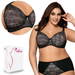 Σουτιέν με μπανέλα,χωρίς επένδυση, AVA Lingerie 1755,μαύρο.