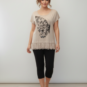 Homewear με κάπρι παντελόνι και κοντό μανίκι SCHERZO 3364.