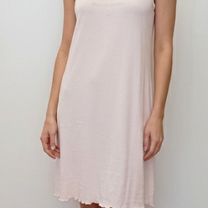 Βαμβακερό Νυχτικό με φαρδιά ράντα PIERRE CARDIN Lingerie PK 34,ροζ.