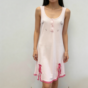 Βαμβακερό Νυχτικό με φαρδιά ράντα και κουμπιά BILLYS' Homewear 8051.