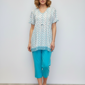 Γυναικείο Homewear με κάπρι παντελόνι PRIMAVERA Lingerie 3152.