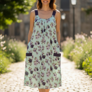 Αμάνικο Φόρεμα με τσέπες CLAIRE Katrania 4350.