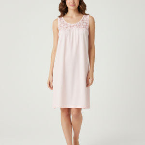 Αμάνικο Homewear με δαντέλα RINGELLA Fashion 8261013,ροζ.