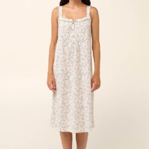 Αμάνικο Καλοκαιρινό Νυχτικό με Πατιλέτα VAMP Fashion 22246.