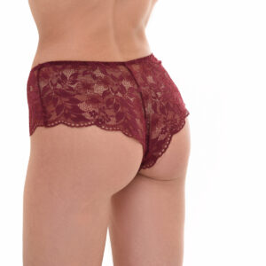 Boxer Slip με δαντέλα MISS ROSY 3315 Pastiche,μπορντώ.