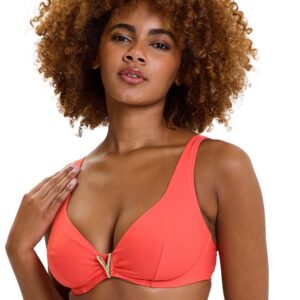 Bikini Set με μπανέλα,χωρίς επένδυση,SANS COMPLEXE Managua 78AAO44,κοραλί.