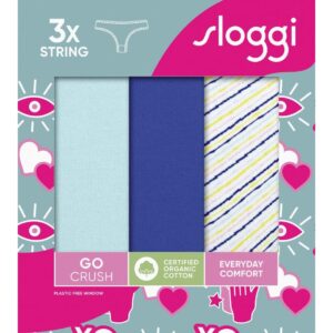 SLOGGI GO Crush String Slip 3pack,10219704-M007.