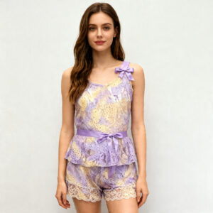 Baby-doll με φαρδιά ράντα και σορτς SCHERZO Homewear 2037.