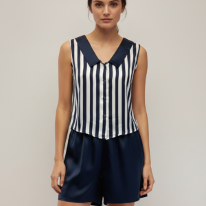 Σατέν Baby-doll αμάνικο, DYNASTY Homewear Elka 170-0585.