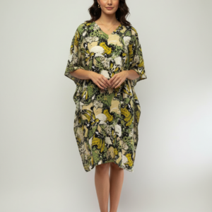 Βαμβακερό Καφτάνι BILLY’S Fashion 25063-Γ, ONE SIZE, φλοράλ.
