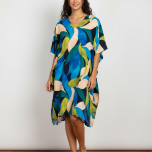 Βαμβακερό Καφτάνι BILLY’S Fashion 25063-Α, ONE SIZE, φλοράλ.