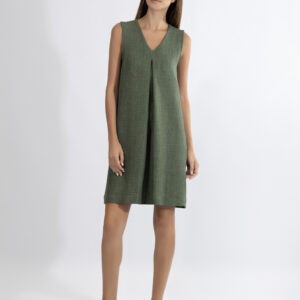 Αμάνικο Γυναικείο Φόρεμα HARMONY Homewear 510656,olive.