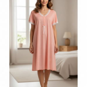 Βαμβακερό Νυχτικό με κοντό μανίκι PRIMAVERA Homewear 5288.