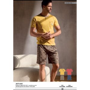 Ανδρική βαμβακερή Πυζάμα INFIORE Uomo Jogging 75.4245,Sabbia.