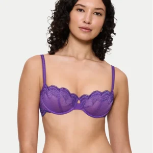 Σουτιέν με μπανέλα TRIUMPH Comfort Glam WH 10224928,μωβ.