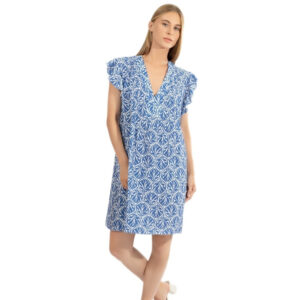 Φόρεμα με V λαιμόκοψη HARMONY Homewear 510649.
